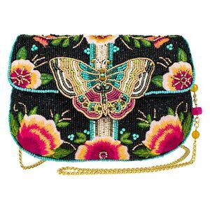 MARY FRANCES Dream Chaser Beaded Crossbody / Clutch Bag NWT